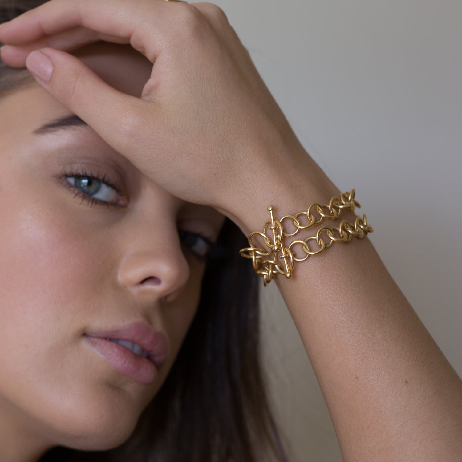 WILLIAM ÉDOUARD Jewellery - diamond sapphire topaz spinel ruby emerald pearl - Double Toggle Bracelet - -