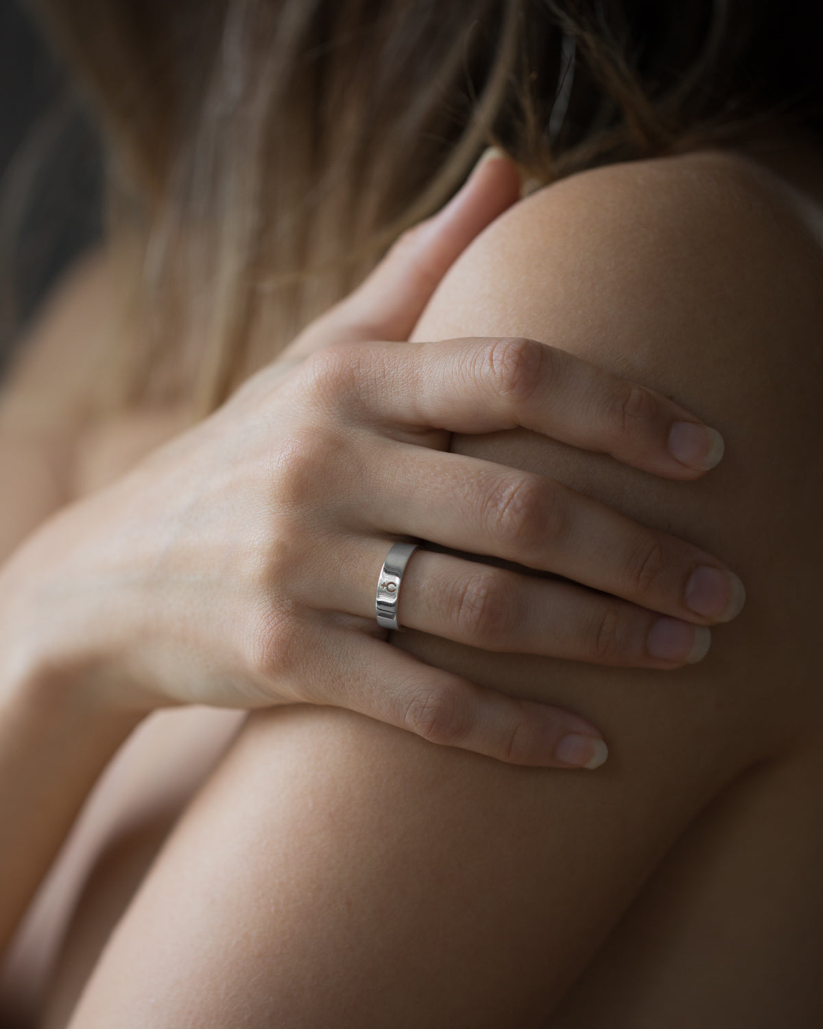 WILLIAM ÉDOUARD Jewellery - diamond sapphire topaz spinel ruby emerald pearl - Letter Ring / Mini / Sterling Silver - -