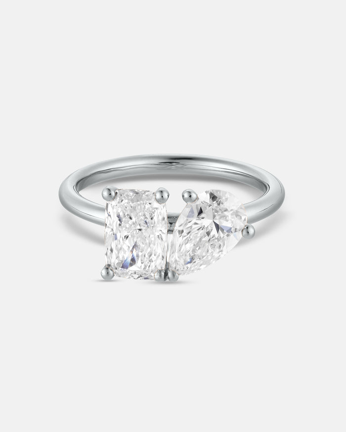 Toi et Moi Engagement Ring
