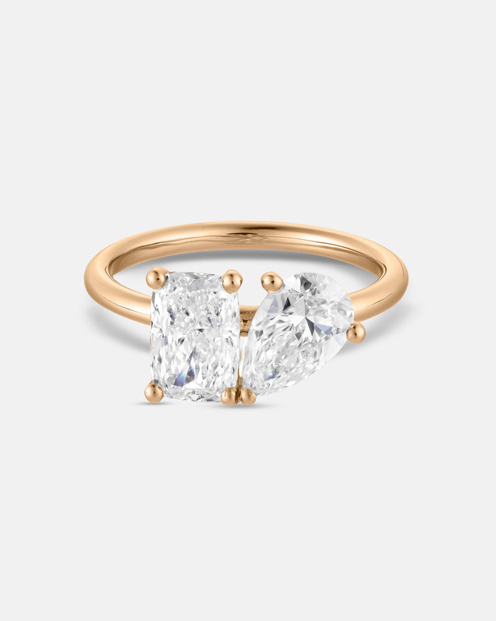 Toi et Moi Engagement Ring