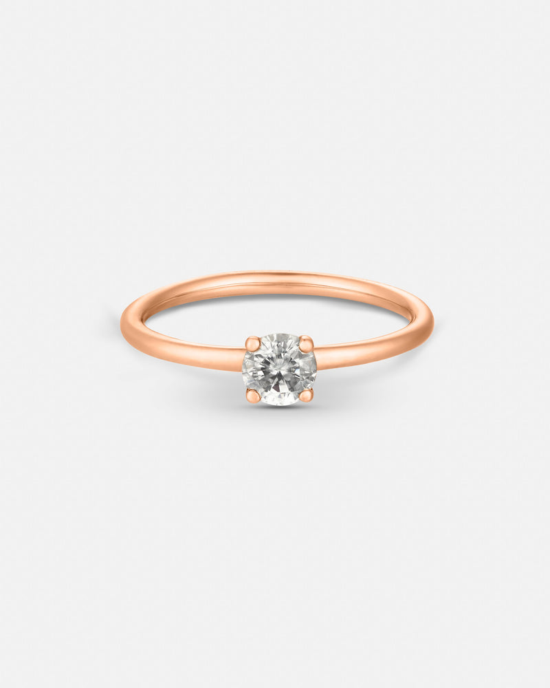 Petite Round Engagement Ring