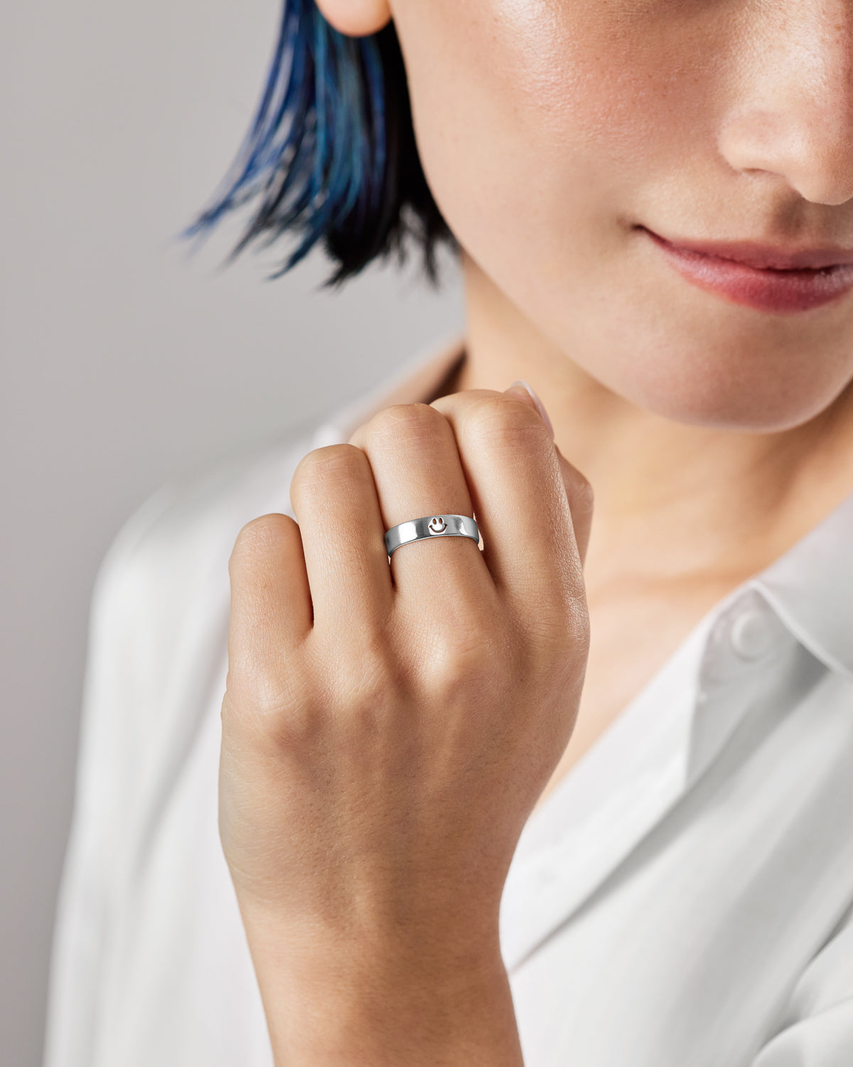 William Édouard Silver sold Smiley Ring in Size 7